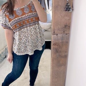 Free People boho top size medium